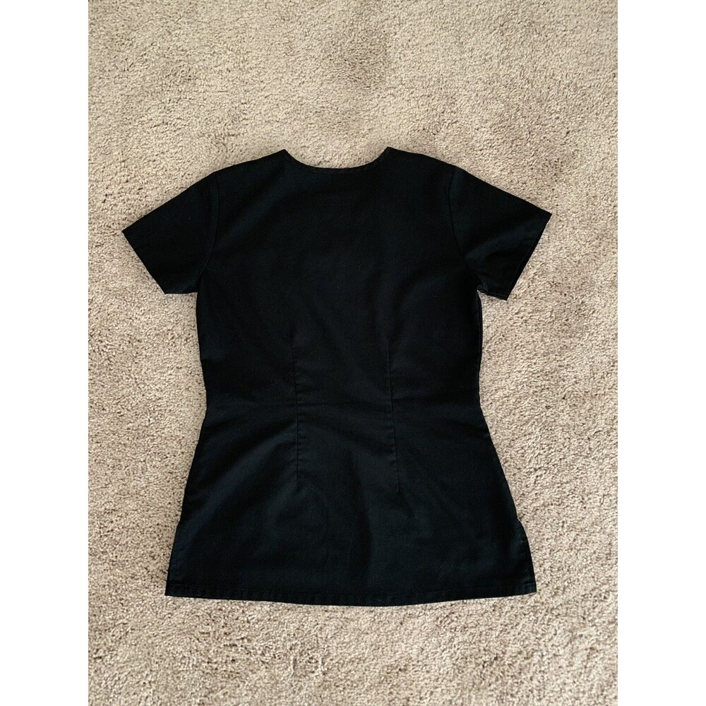 Grey’s Anatomy Active Grid Check Black White Scrub Top 41431 Women's Size XS - Picture 2 of 9